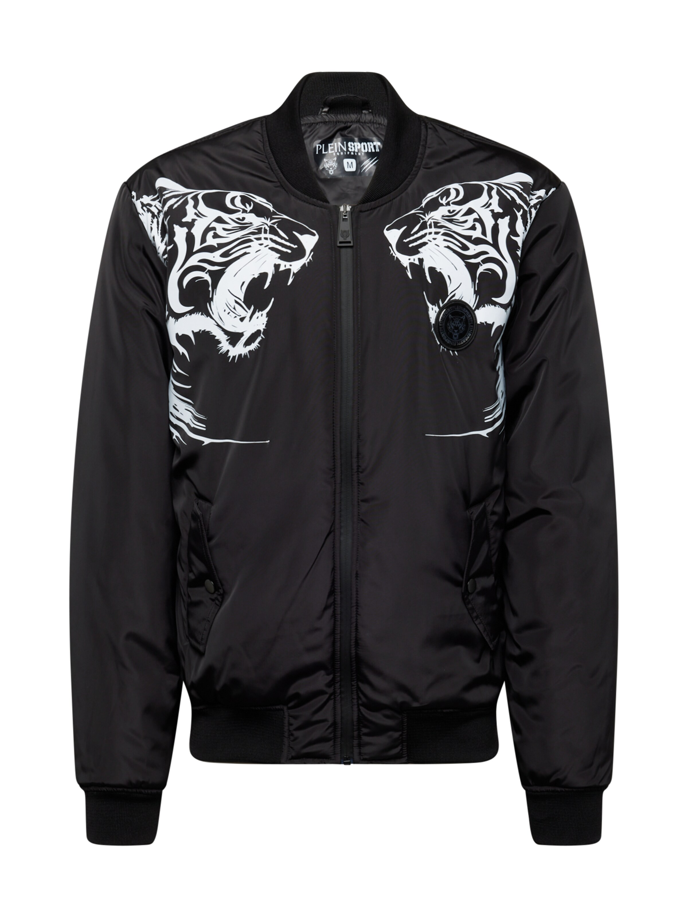 Plein Sport Tussenjas 'Tiger' in Zwart: voorkant