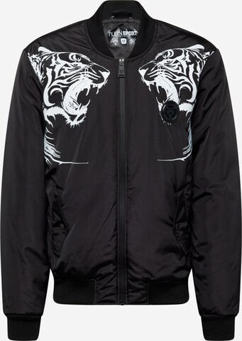 Plein Sport Between-Season Jacket in Black: front