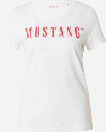 MUSTANG - Camisa 'Alma' em branco: frente