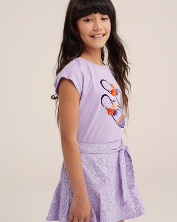 T-Shirt WE Fashion en violet