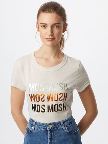 MOS MOSH Тениска в бяло: отпред