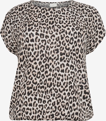 Camicia da donna 'Vilana' di KAFFE CURVE in beige: frontale