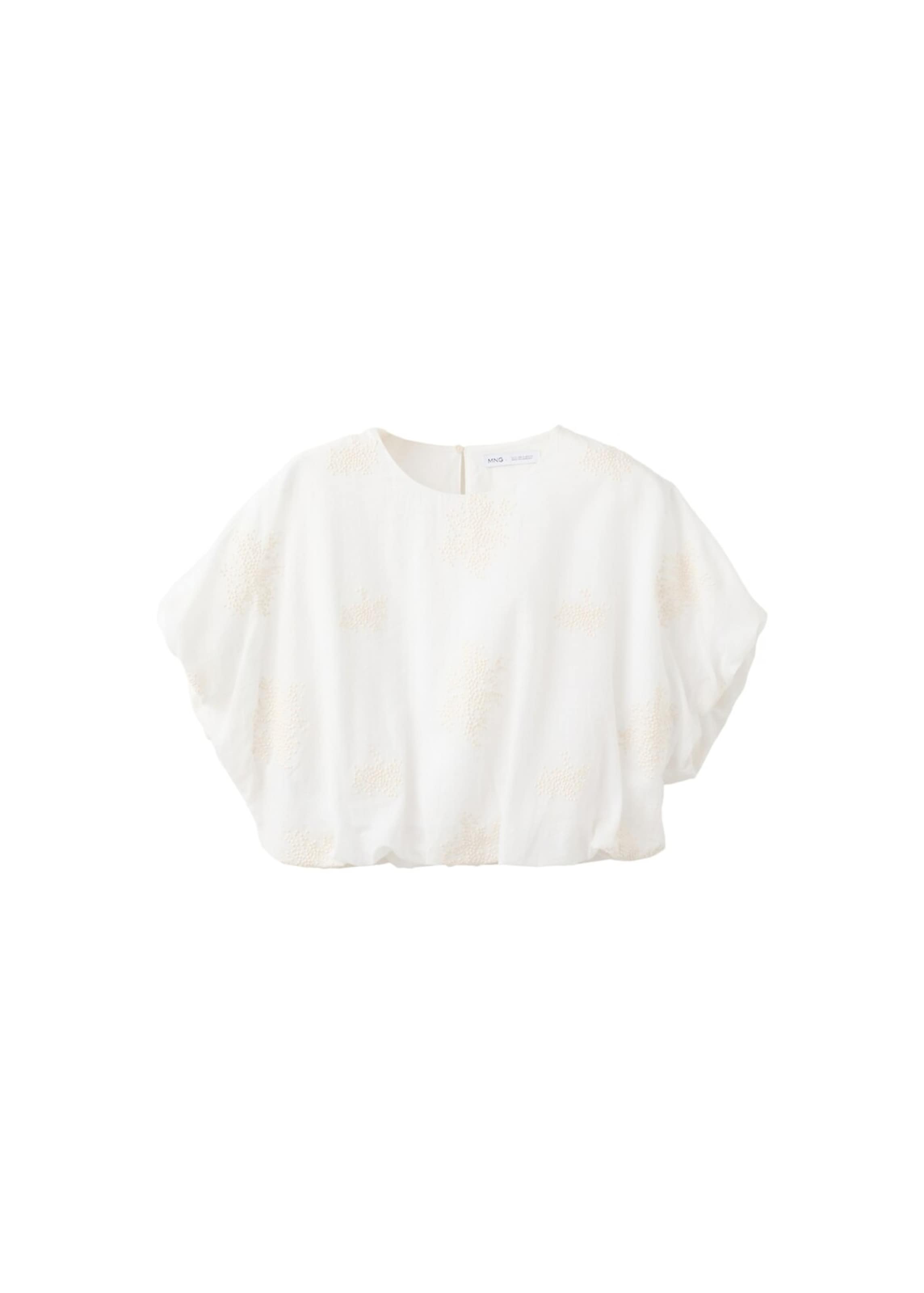 MANGO Blouse 'Cayote' in White: front