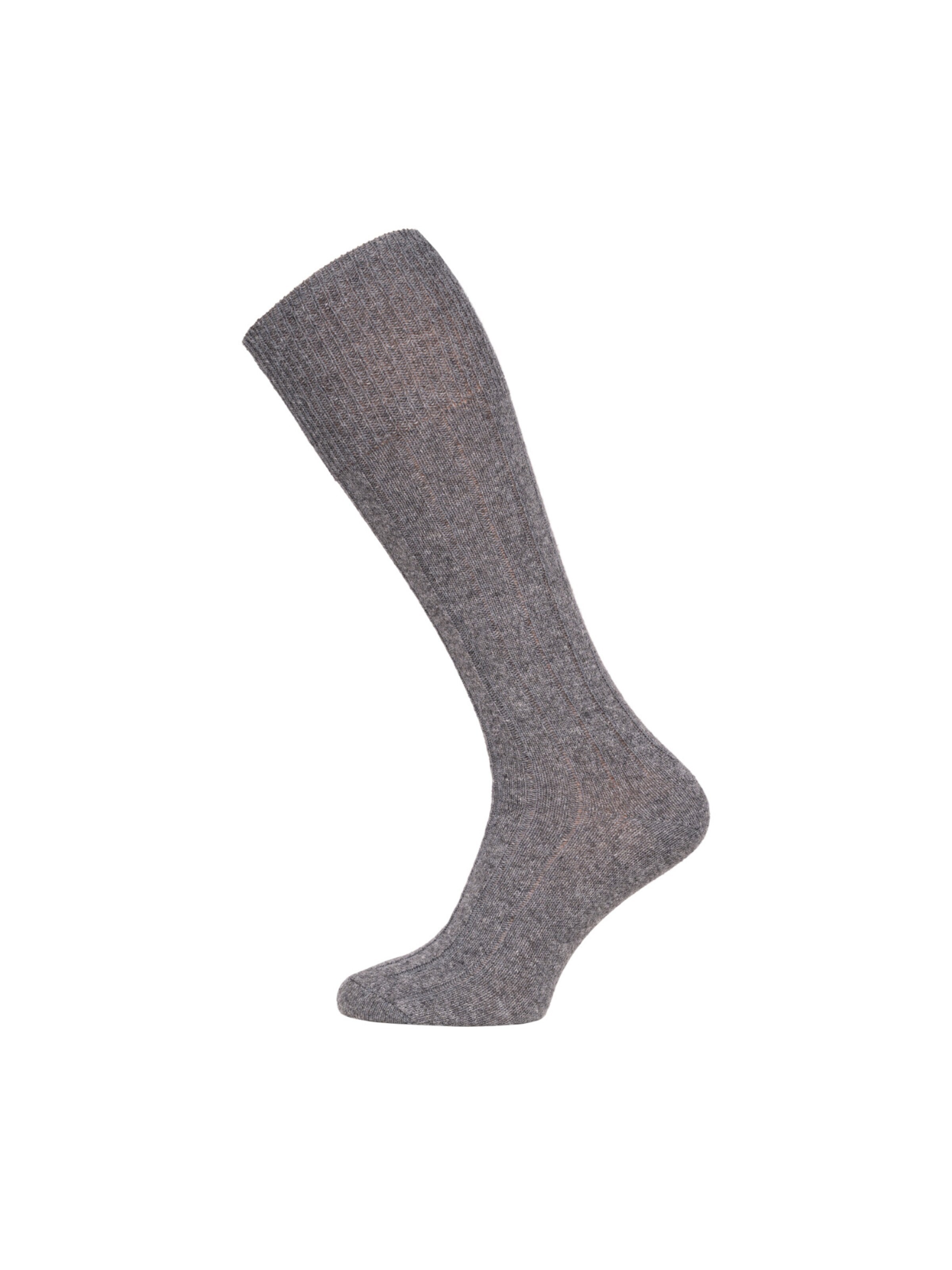 HomeOfSocks Knee High Socks 'HOSK494' in Grey: front
