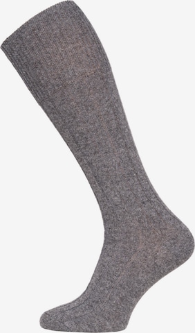 HomeOfSocks Knee High Socks 'HOSK494' in Grey: front