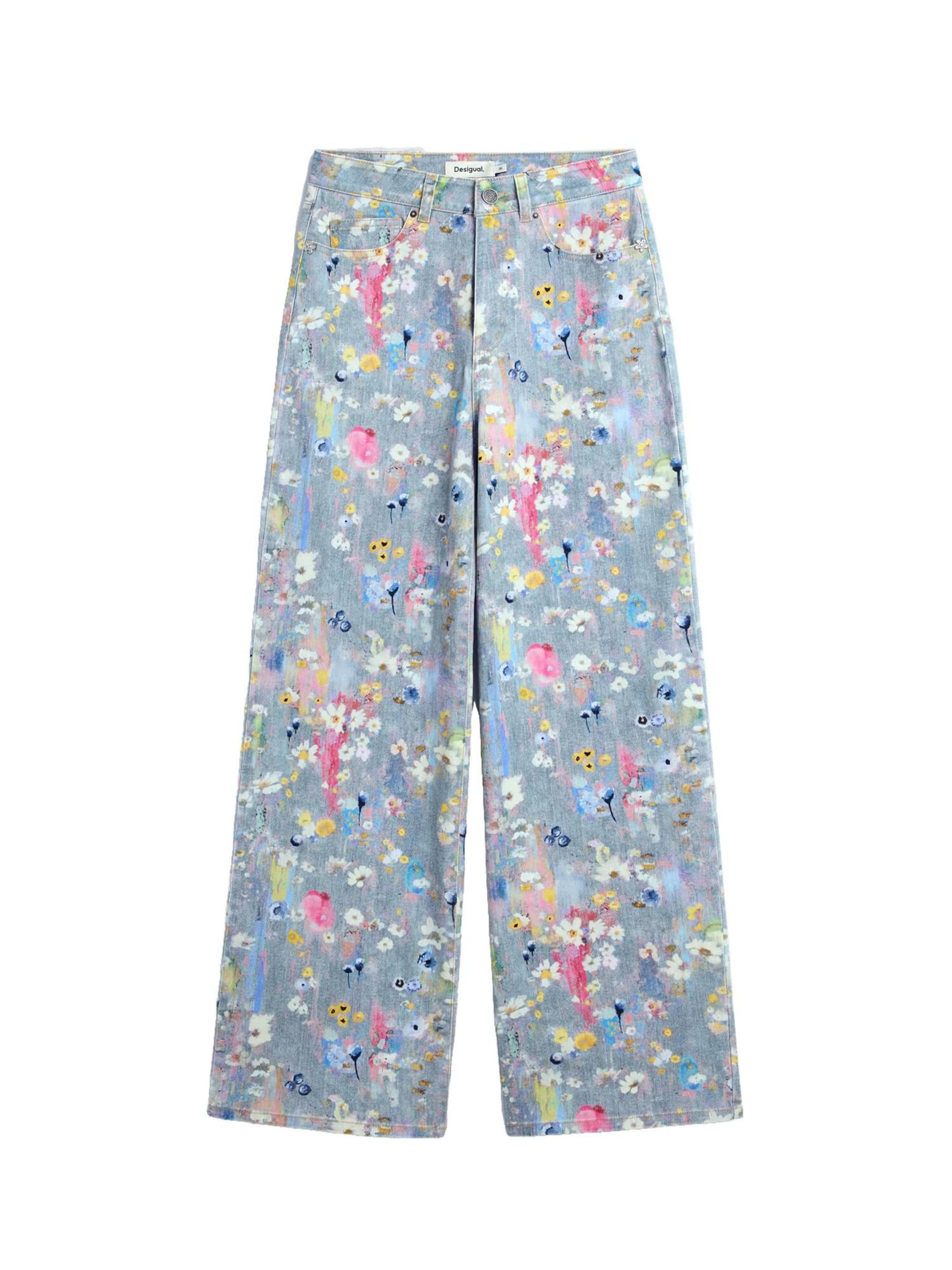 Desigual Wide leg Τζιν σε μπλε: μπροστά