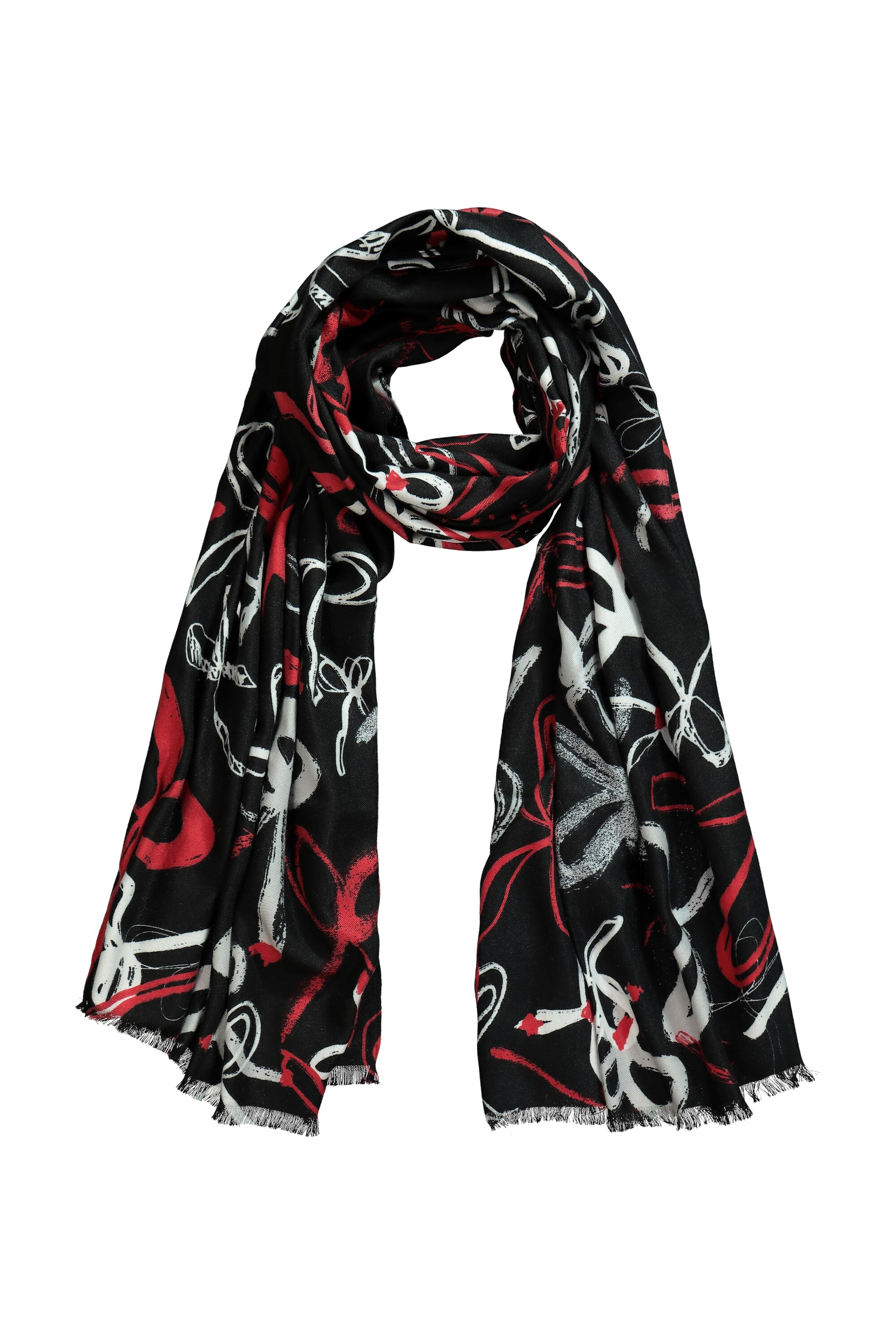 Écharpe JP1880 en noir : devant