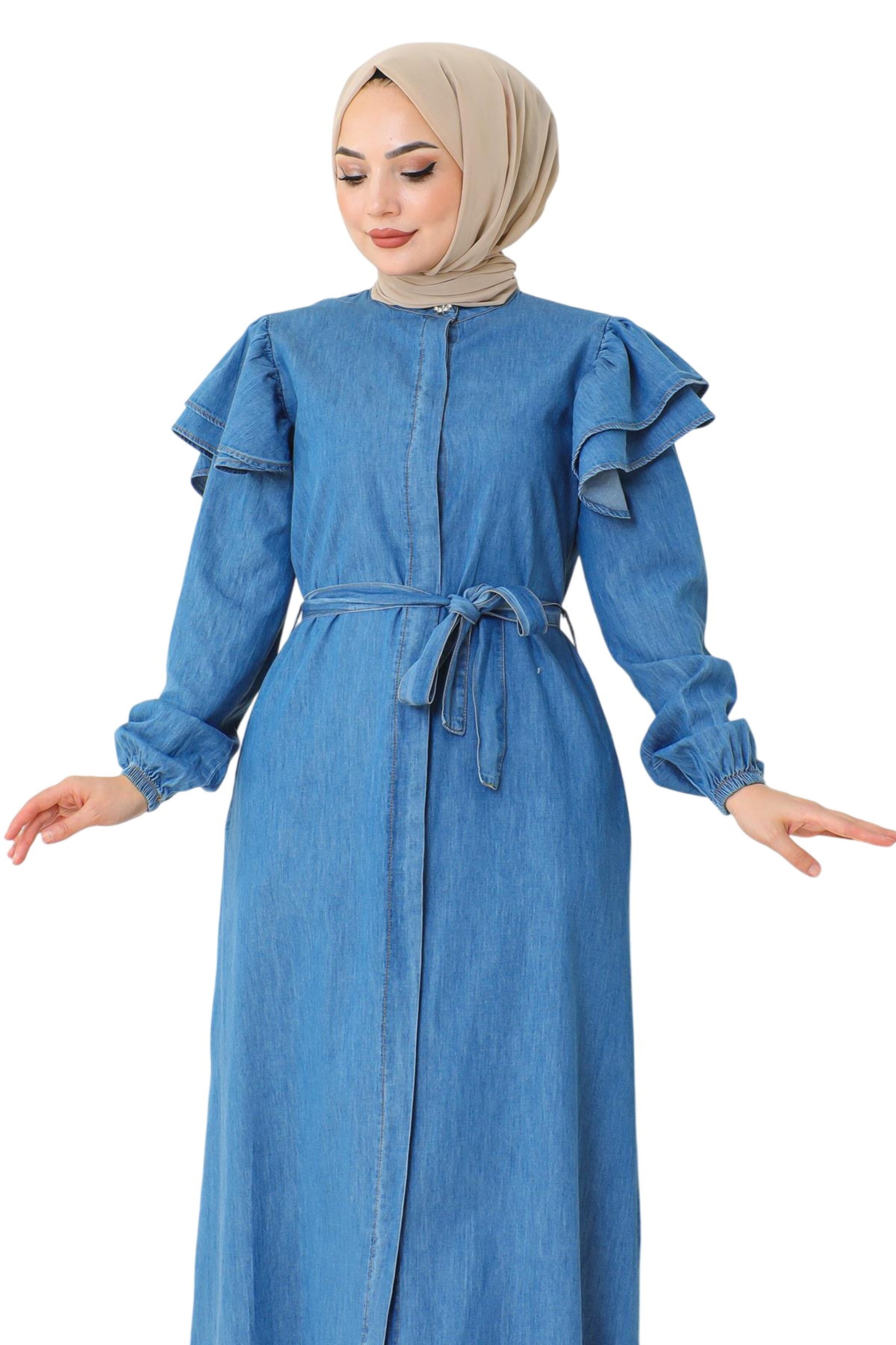 MODAMIHRAM Blousejurk in Blauw