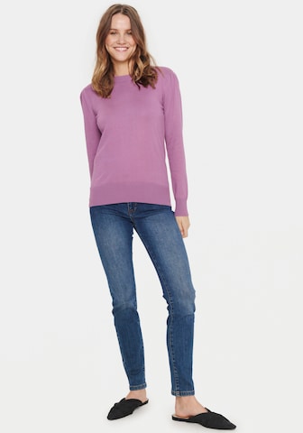 SAINT TROPEZ Sweater in Purple