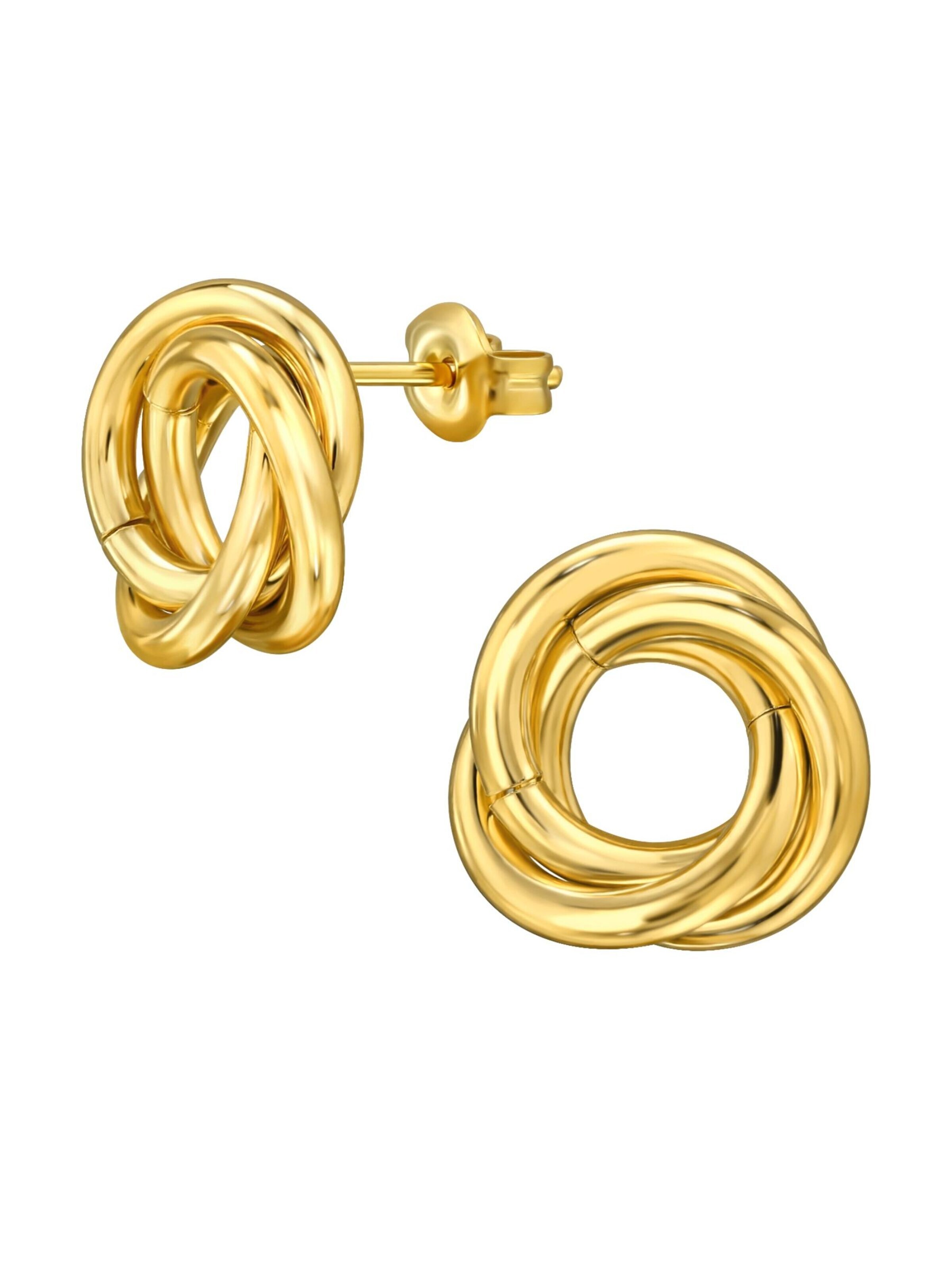 Maxte Earrings in Gold: front