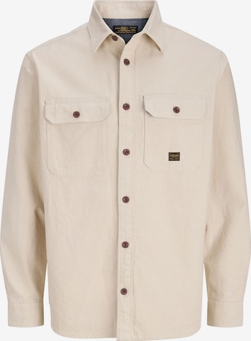 JACK & JONES Comfort Fit Hemd in Beige: Vorderseite
