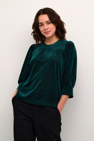 Kaffe Blouse 'Caca' in Groen: voorkant