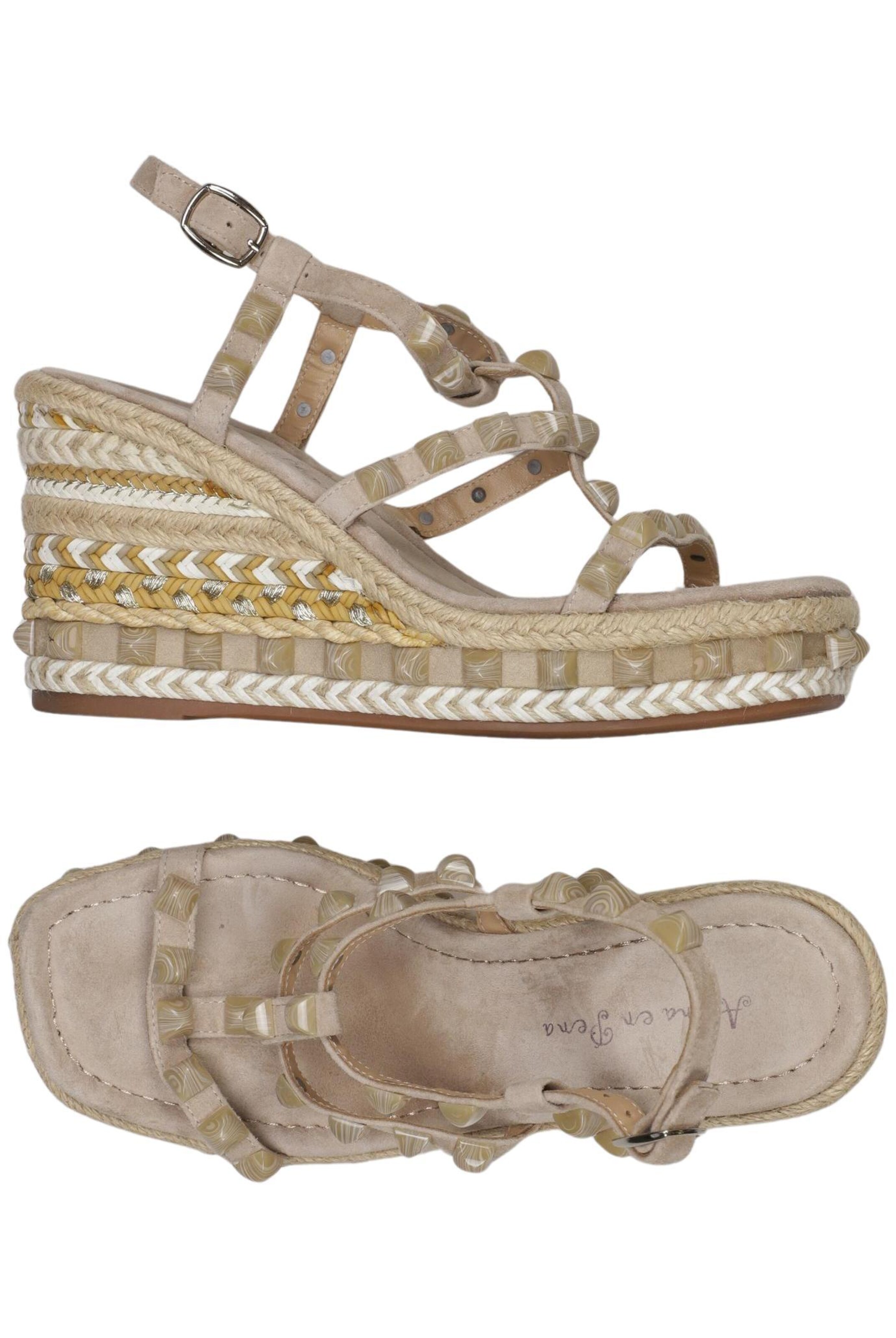Alma En Pena Sandals & High-Heeled Sandals in 38 in Beige: front