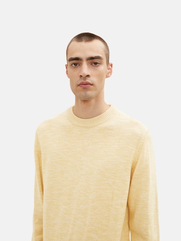 TOM TAILOR Sweater in Yellow