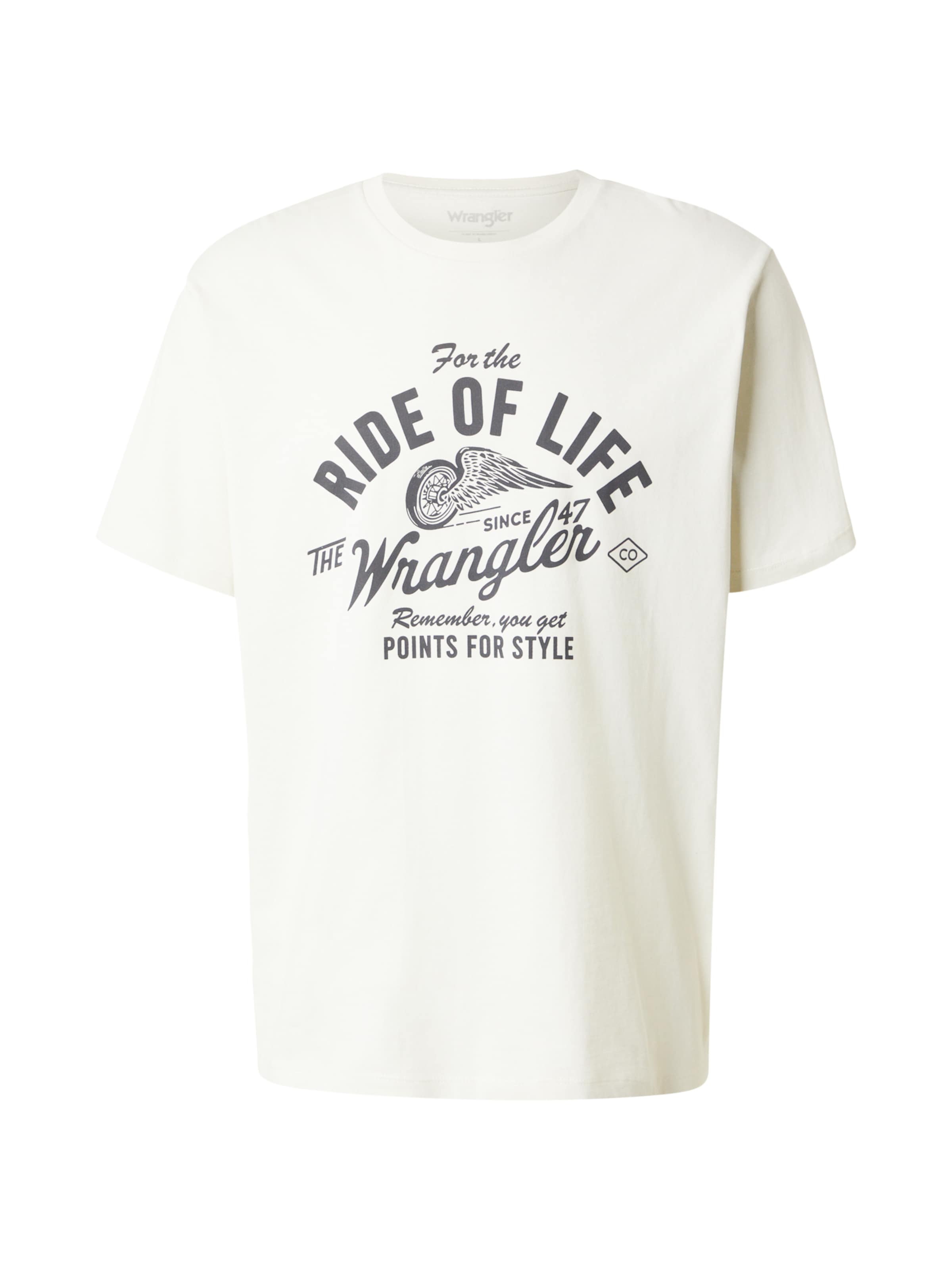 T-Shirt 'AMERICANA' WRANGLER en blanc : devant