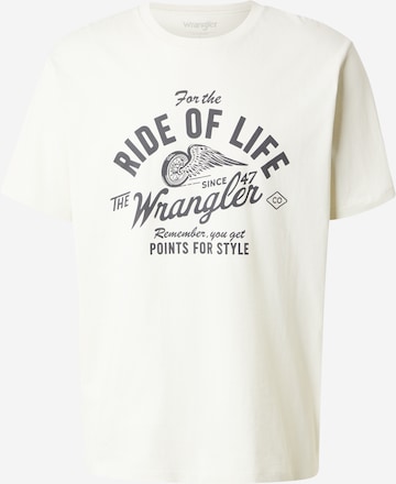 WRANGLER Tričko 'AMERICANA' - Biela: predná strana