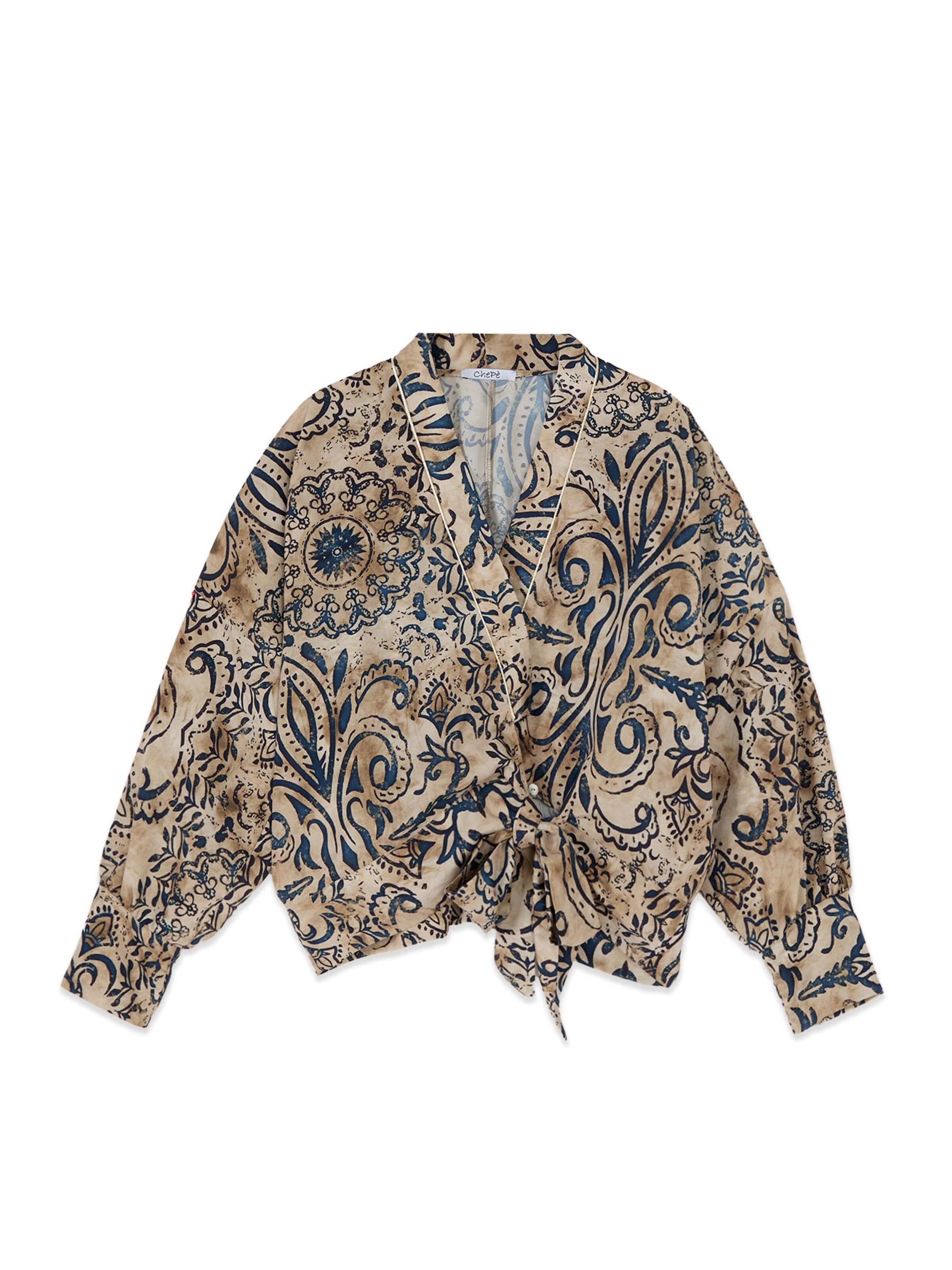 oltre - Blusa en beige: frente