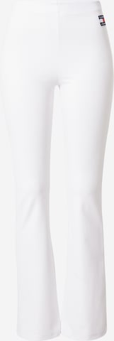 Tommy Jeans Flared Leggings in White: front