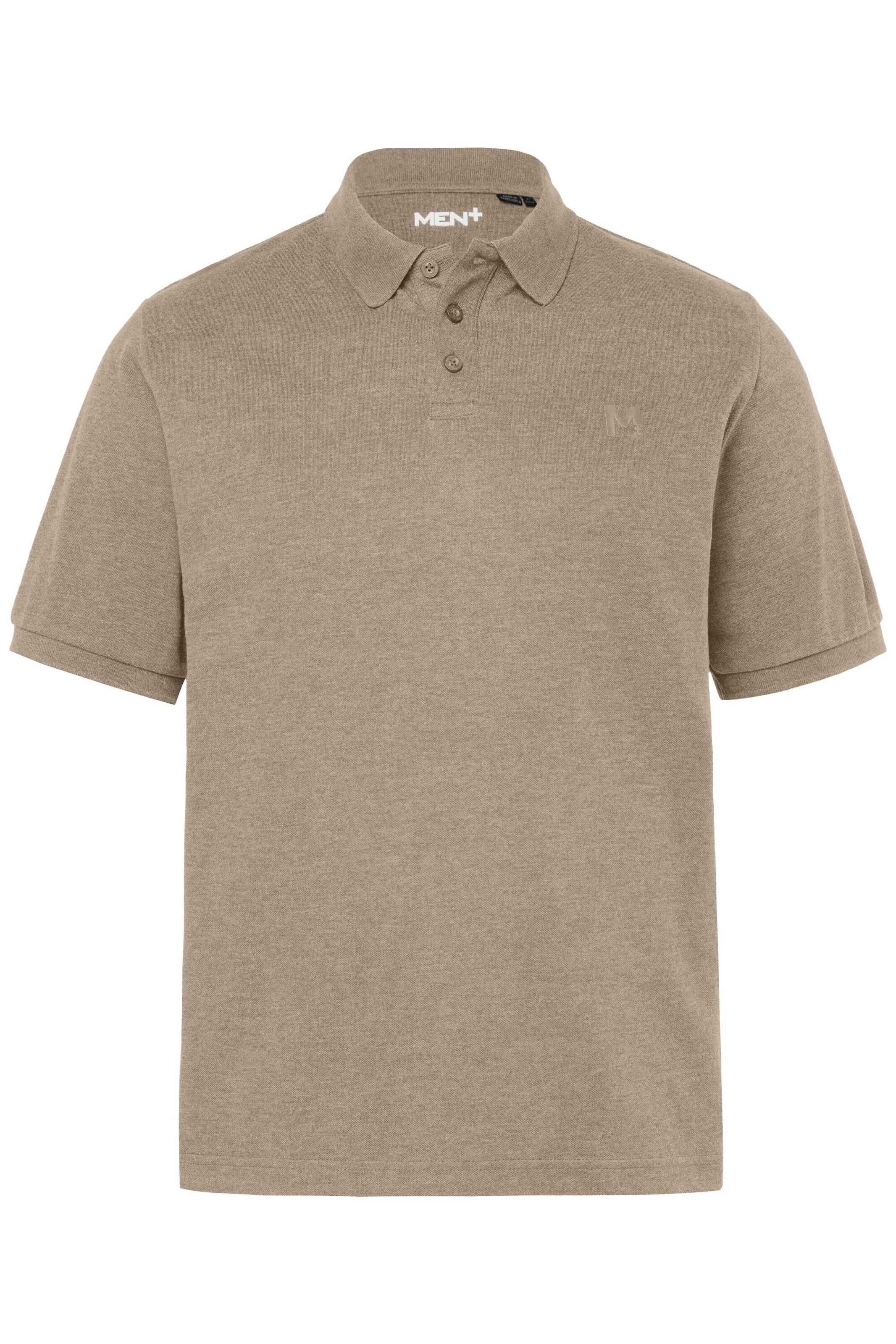 Men Plus Shirt in Brown: front