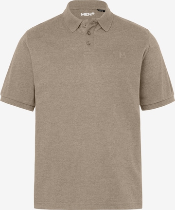 Men Plus Shirt in Brown: front