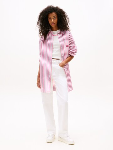 Robe-chemise Tommy Jeans en rose : devant