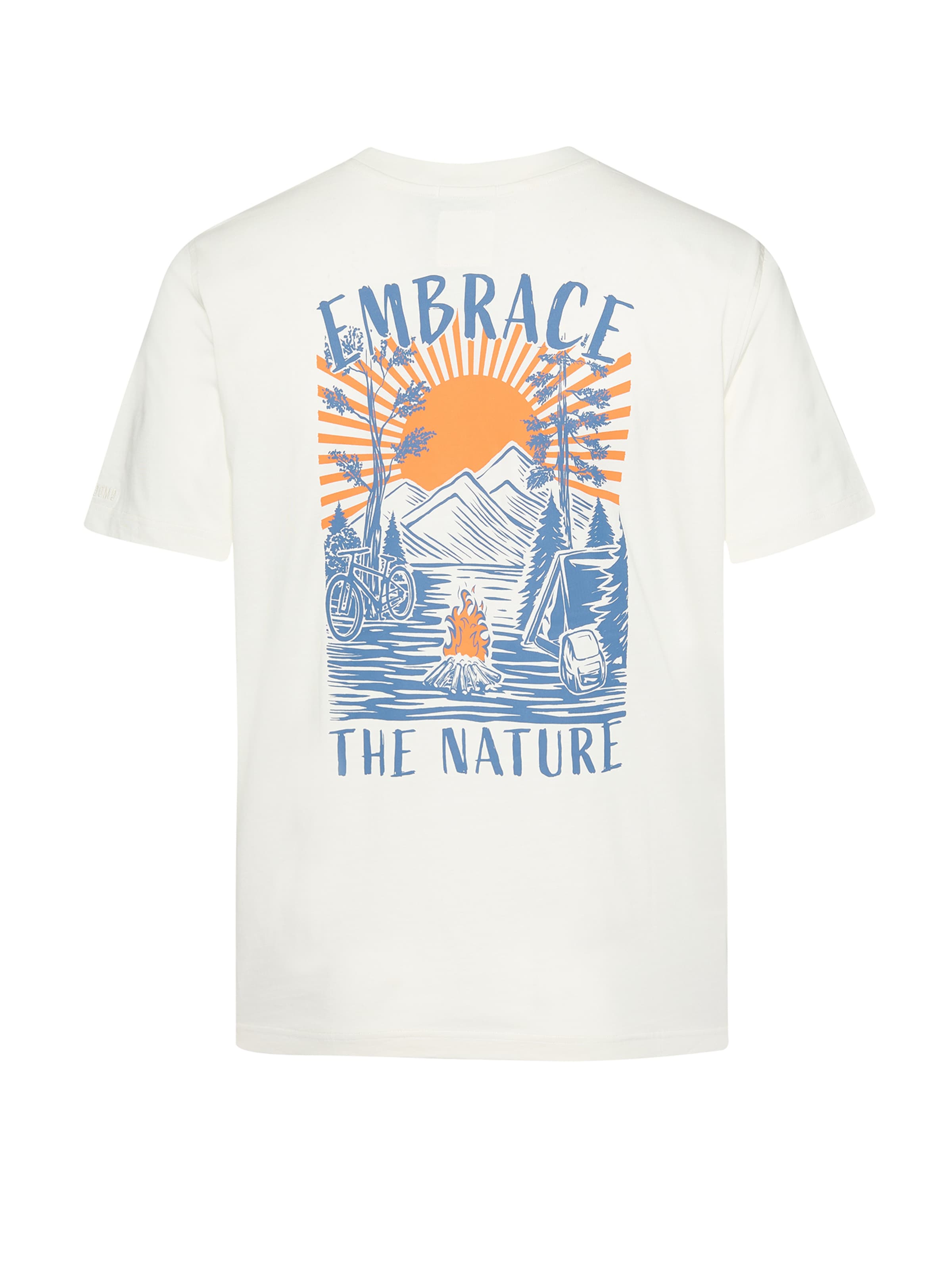 T-Shirt 'Fusion Embrace Nature' GREENBOMB en blanc