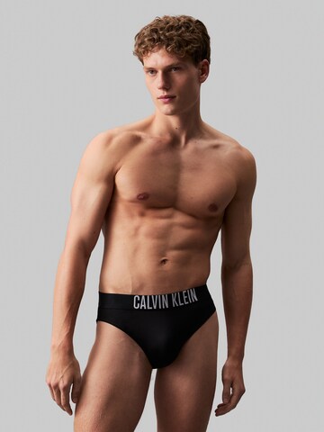 Calvin Klein Swimwear Swim Trunks in Black: front