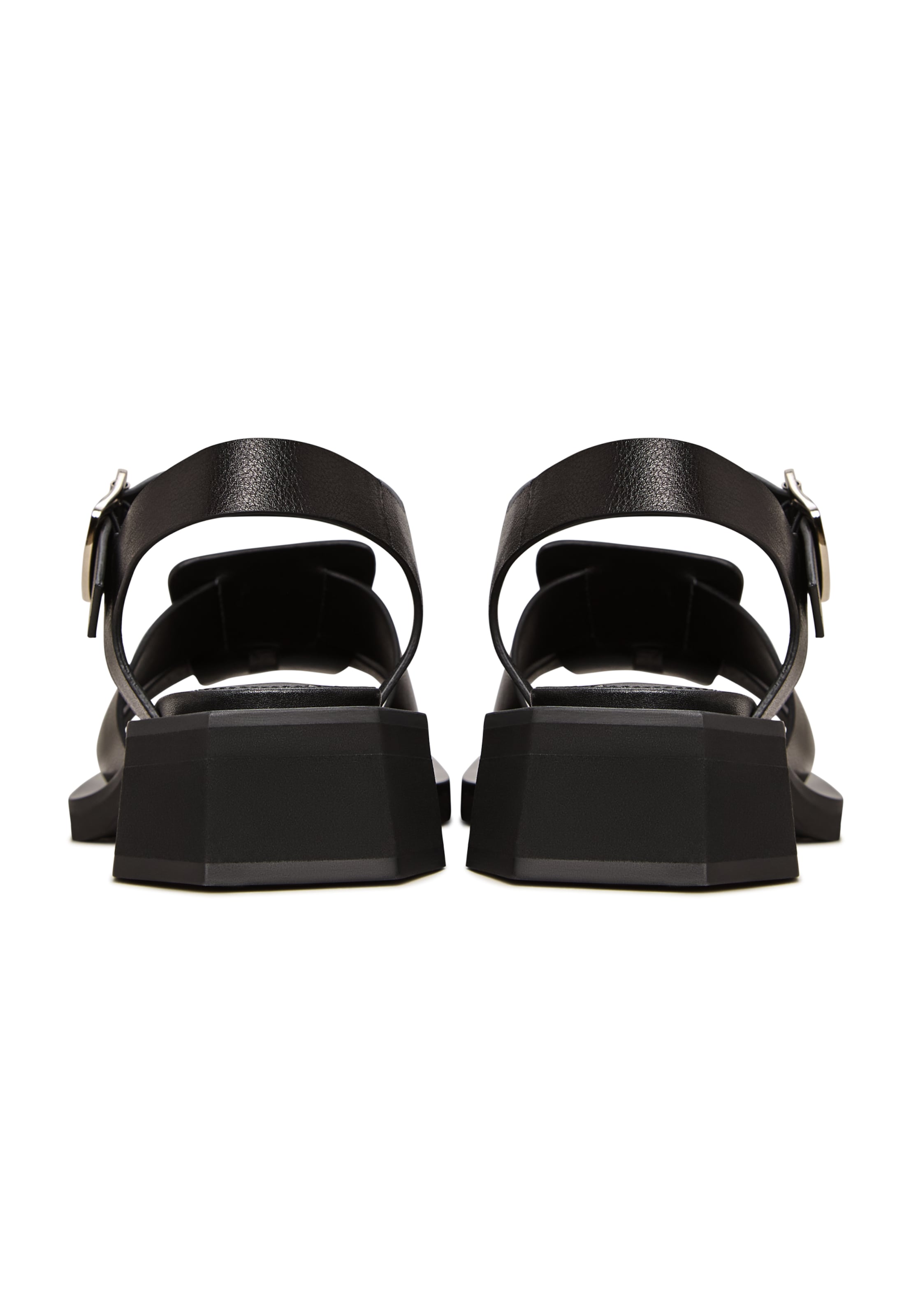 CESARE GASPARI Sandalen met riem in Zwart