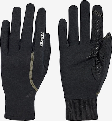 Guanti sportivi ' MERINO WOOL' di ADIDAS TERREX in nero: frontale