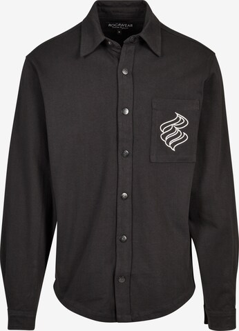ROCAWEAR Comfort fit Overhemd in Zwart: voorkant