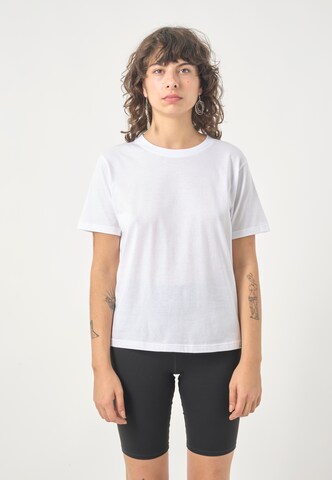 Cleptomanicx T-Shirt 'Basic Tee Ligull' in Weiß: Vorderseite