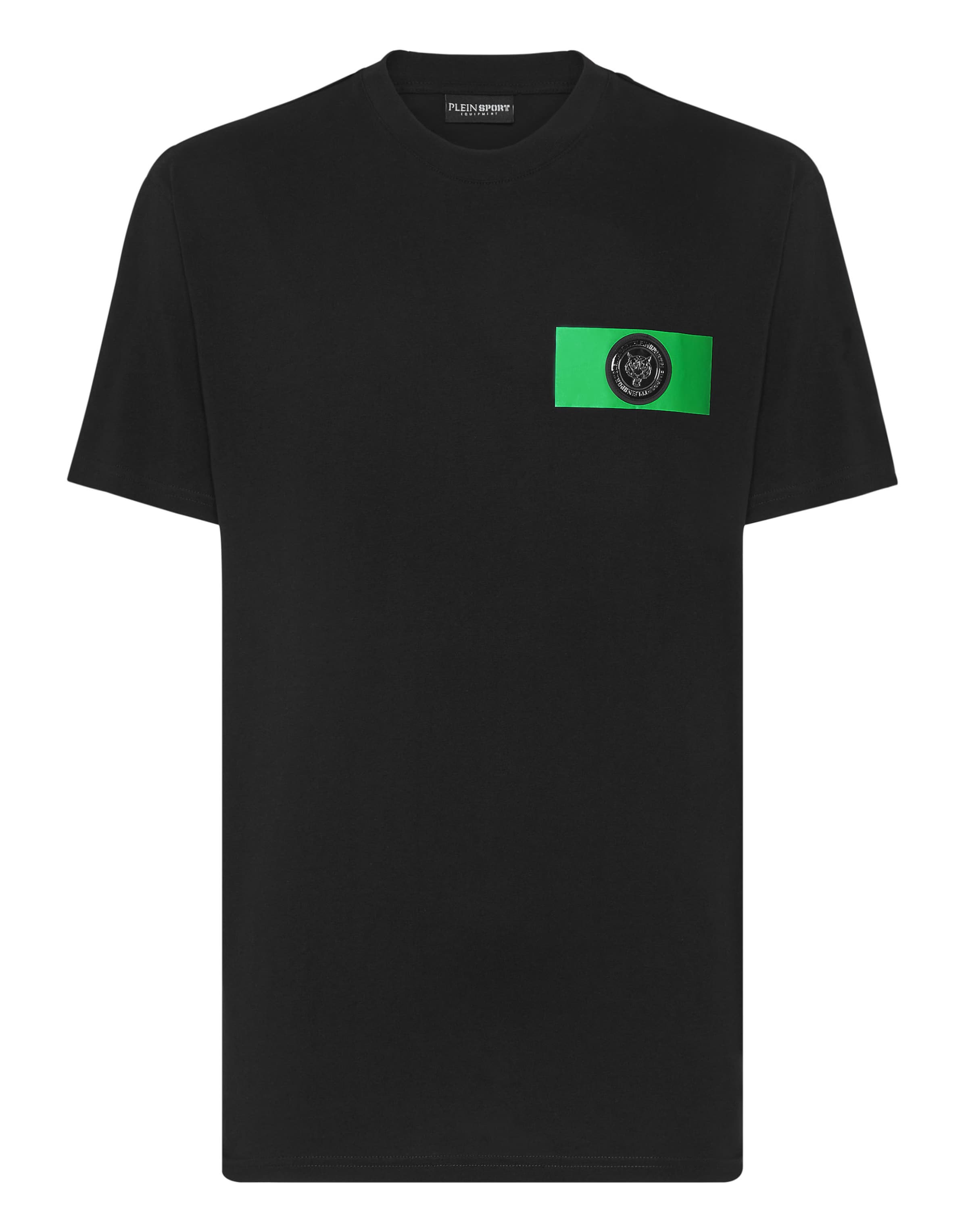 Plein Sport - Camiseta 'Global Express Edition' en negro: frente
