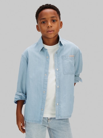 Coupe regular Chemise Calvin Klein Jeans en bleu : devant