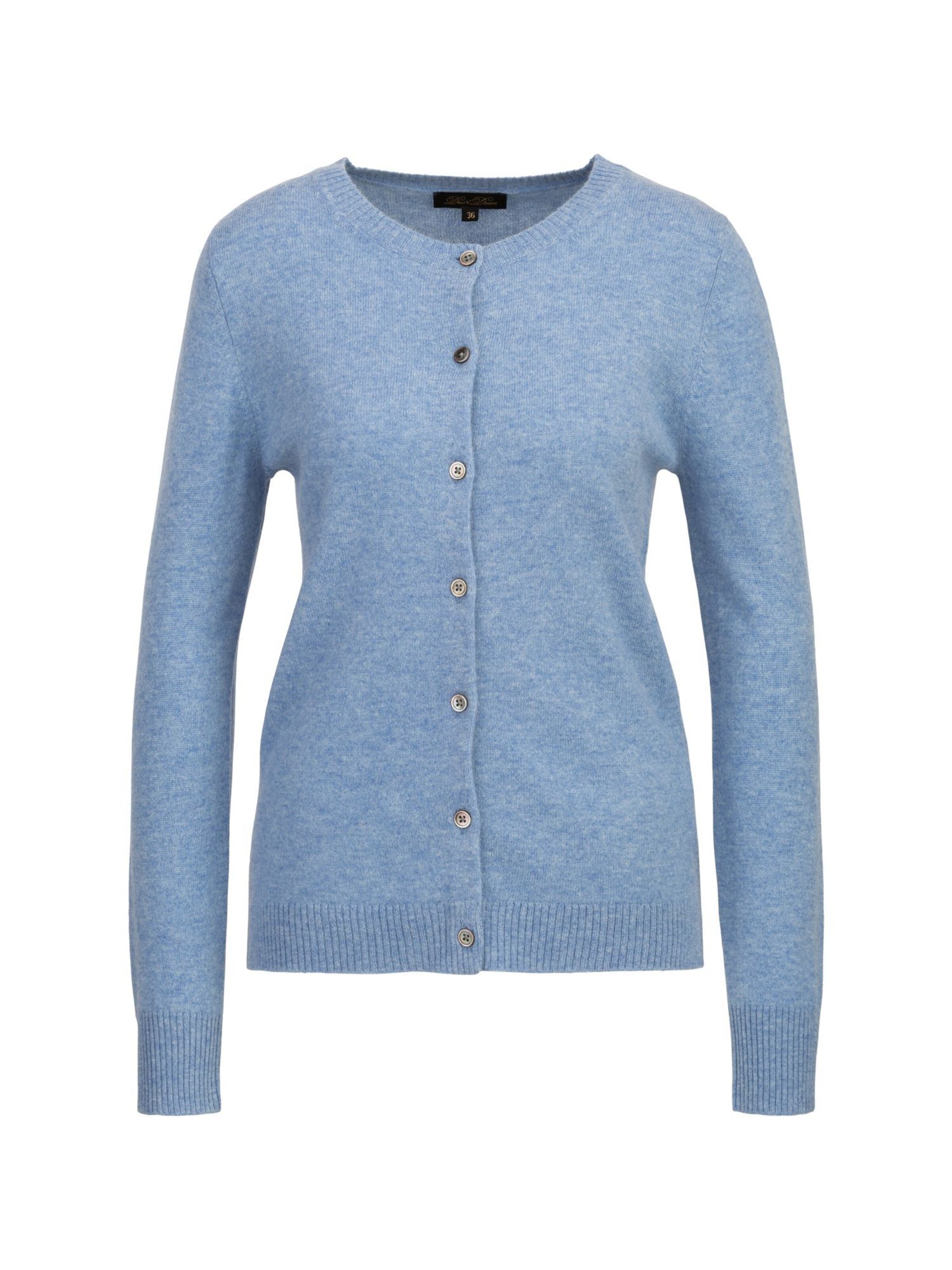 Dine'n'Dance Gebreid vest 'Romie' in Blauw: voorkant