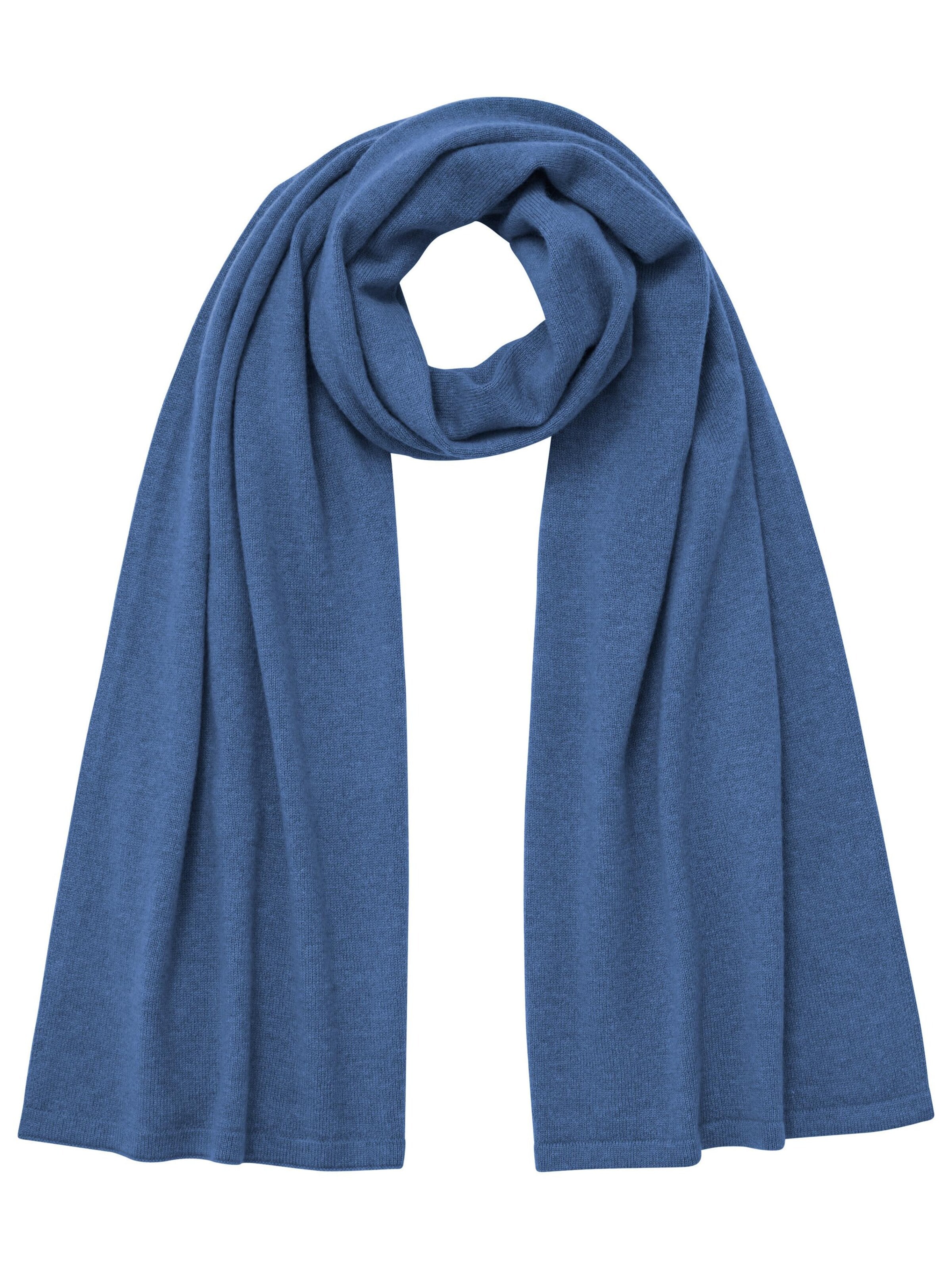 FALKE Scarf 'Pure Cashmere' in Blue: front