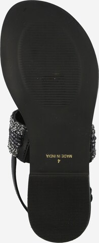 River Island T-Bar Sandals in Black