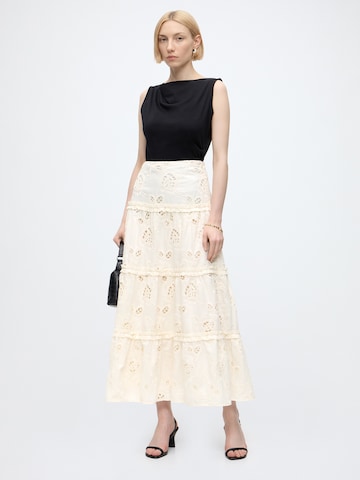 Gonna 'LENORA EYELET' di GUESS in beige