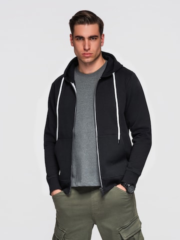 Ombre Sweatshirt 'OM-SSBZ-0272' in Zwart: voorkant