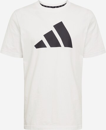 T-Shirt fonctionnel ADIDAS PERFORMANCE en blanc : devant