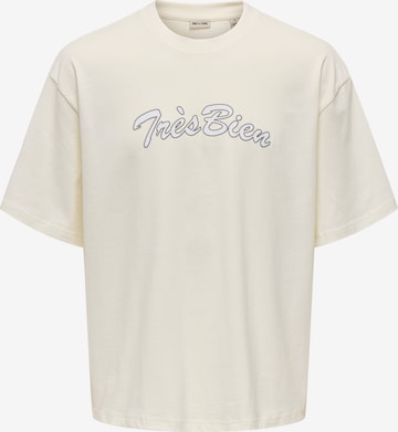 Only & Sons Tričko 'ONSMALIK' – bílá: přední strana