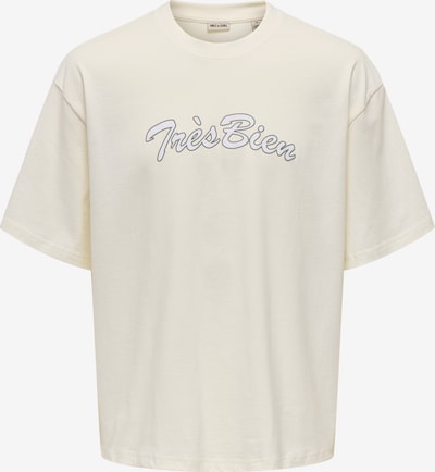 Only & Sons Majica 'ONSMALIK' u crna / vuneno bijela / bijela, Pregled proizvoda