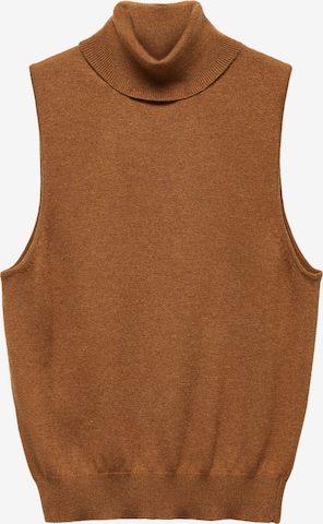 MANGO Sweter 'TWINNY' w kolorze brązowy: przód