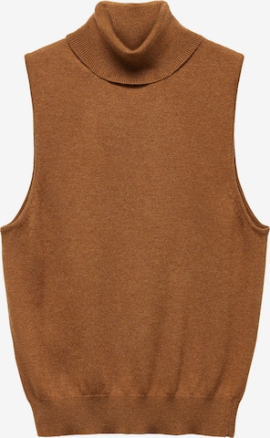 MANGO Sweater 'TWINNY' in Brown: front