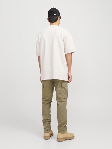 JACK & JONES Tapered Cargobroek 'JPSTAce JJTucker' in Groen