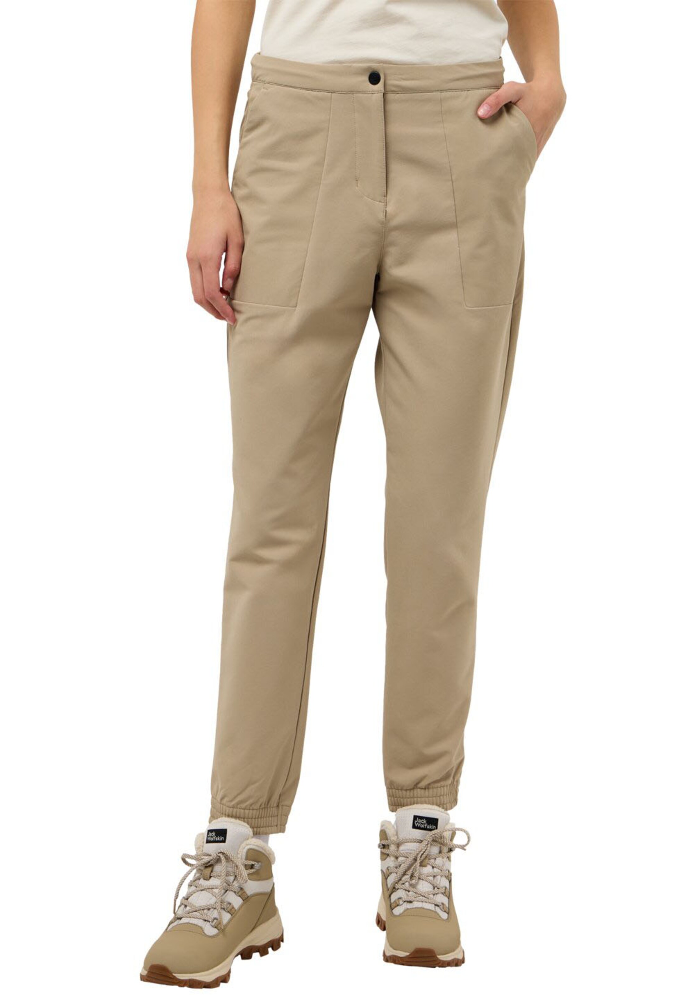 JACK WOLFSKIN Regular Hose in Beige: Vorderseite