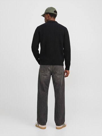 JACK & JONES Sweater 'JJSAGE' in Black
