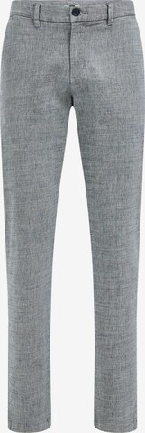 WE Fashion Slim fit Chino trousers in Blue: front