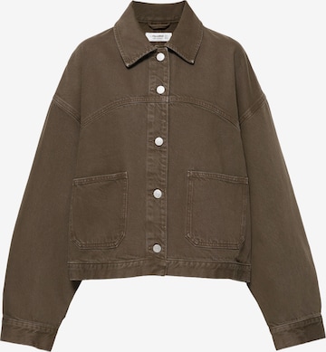 Pull&Bear Преходно яке в кафяво: отпред
