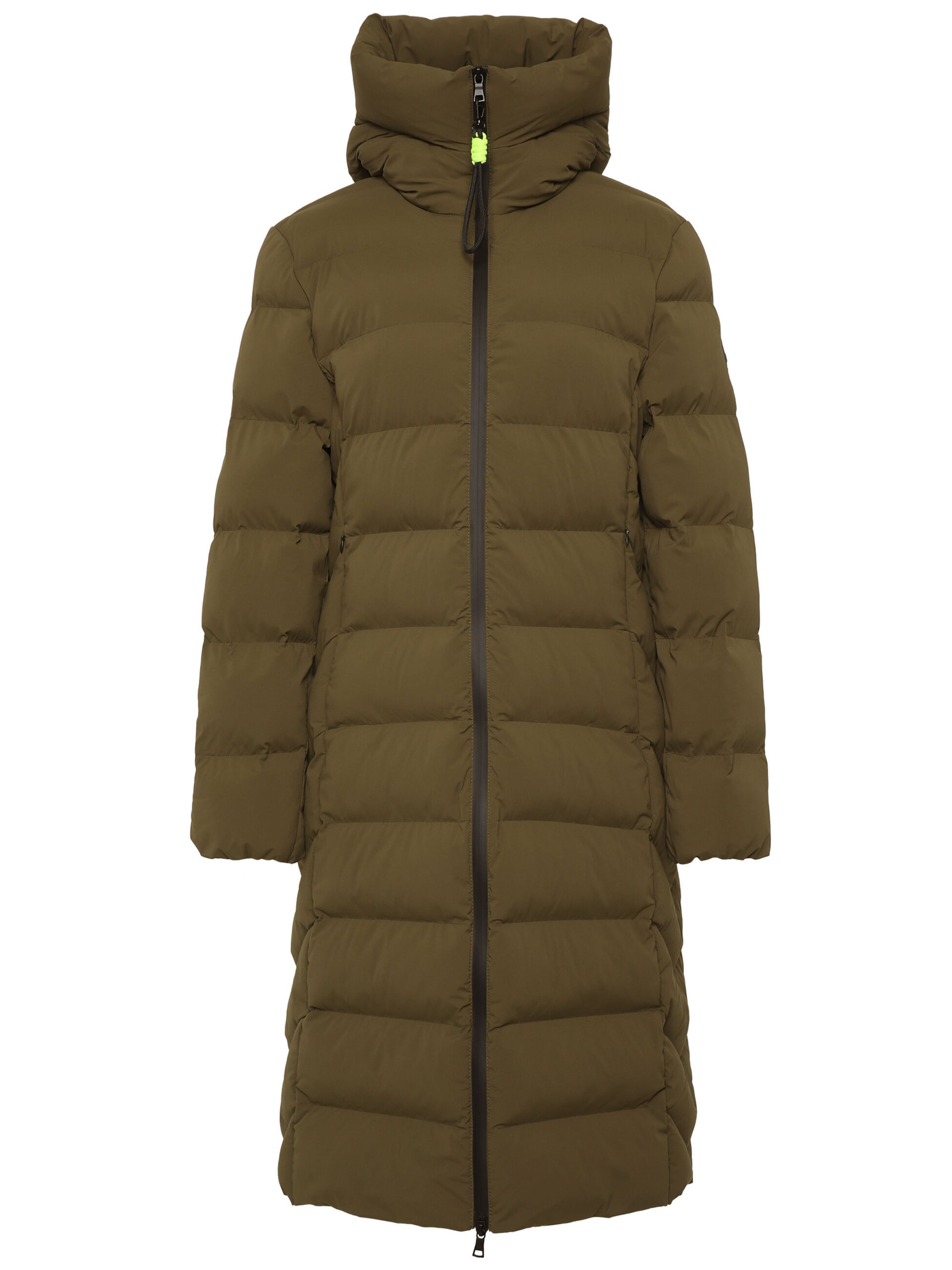 No. 1 Como Steppmantel 'SUSE', gerader Schnitt in Grün: Vorderseite