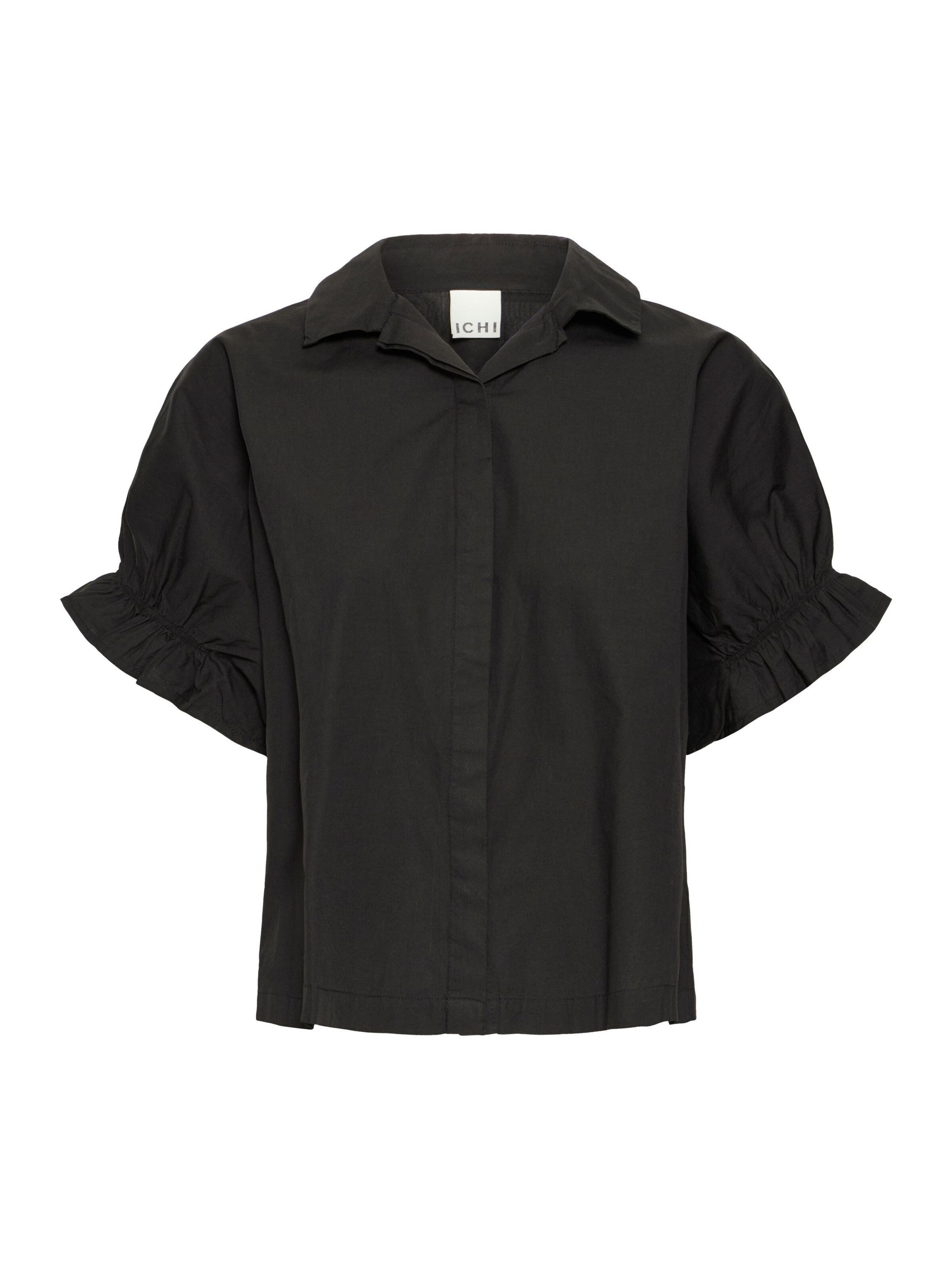 ICHI Bluse in Schwarz: Vorderseite